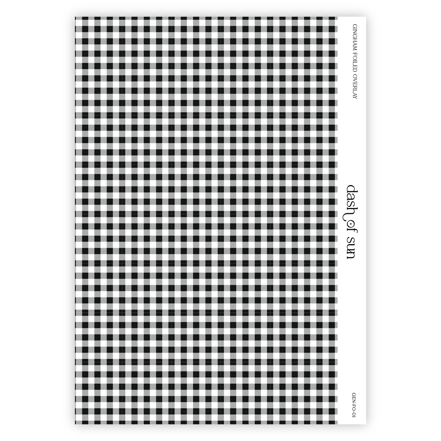 Gingham Foiled Overlay | Foiled Stickers
