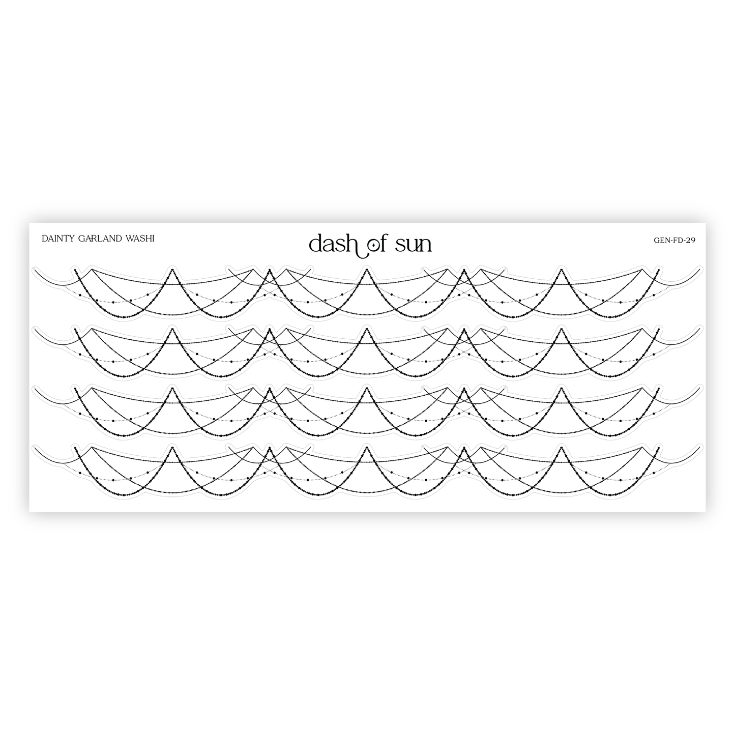 Dainty Garland Washi | Foiled Stickers