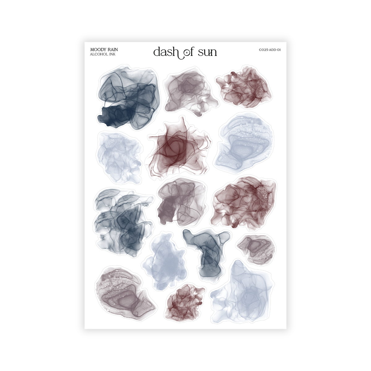 Moody Rain | Alcohol Ink
