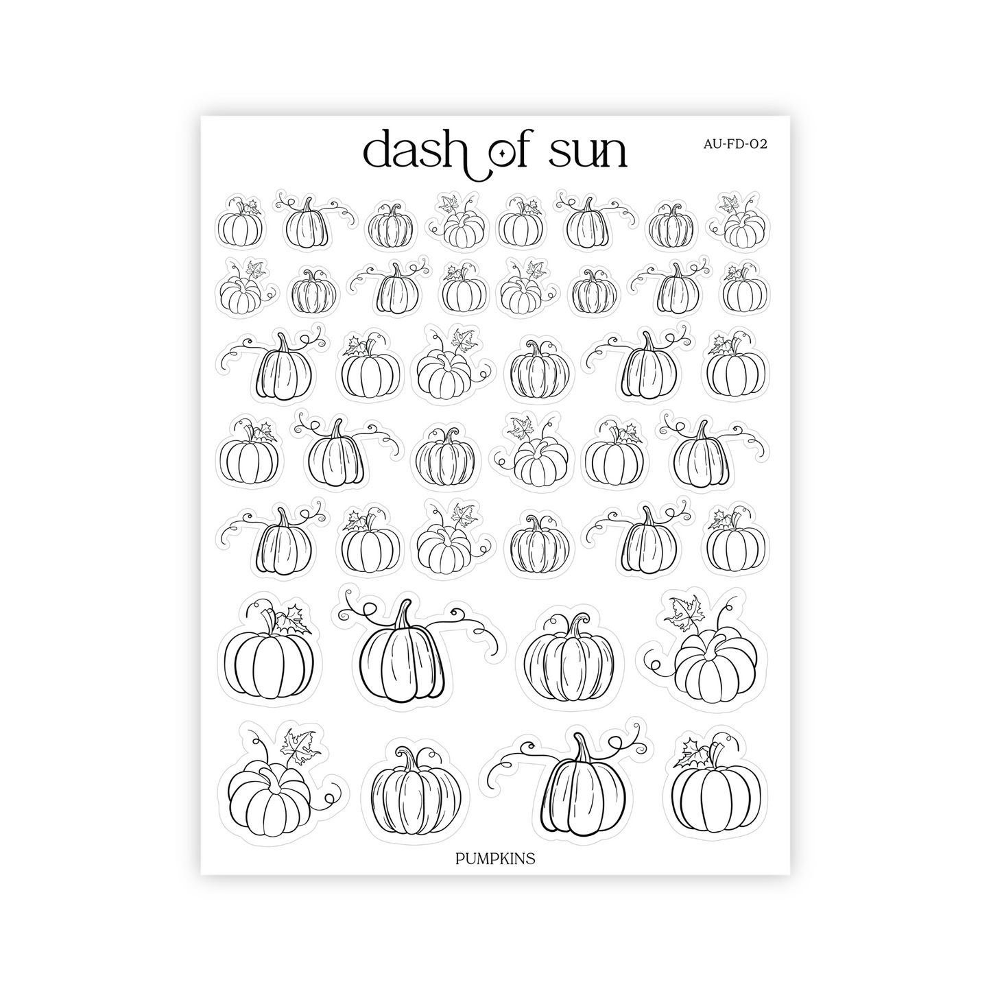 Pumpkins | Foiled Stickers