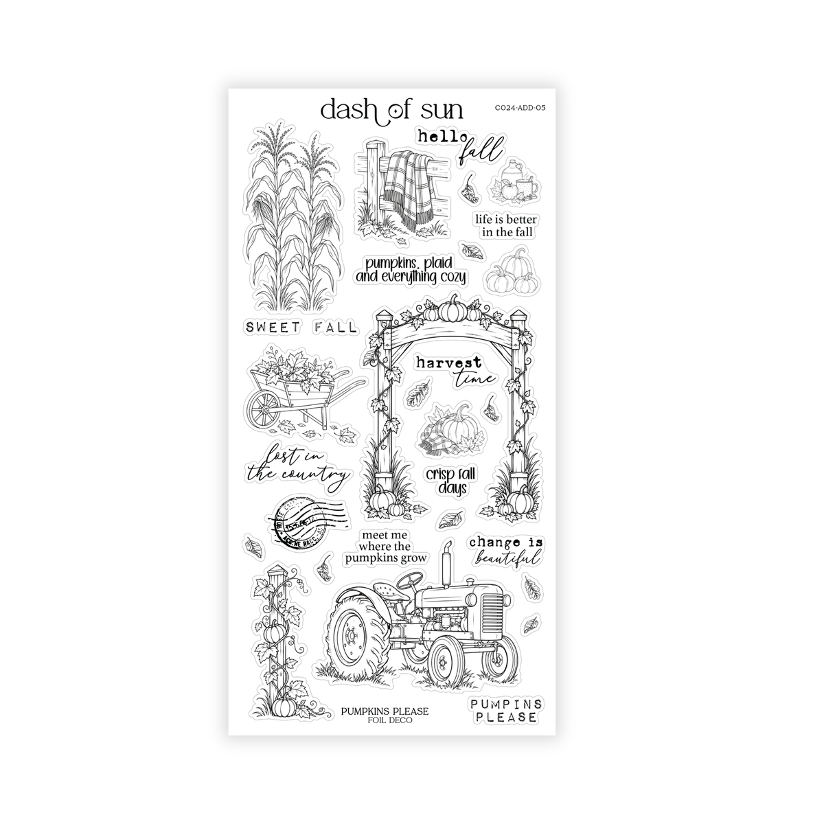 Pumpkins Please | Foiled Deco