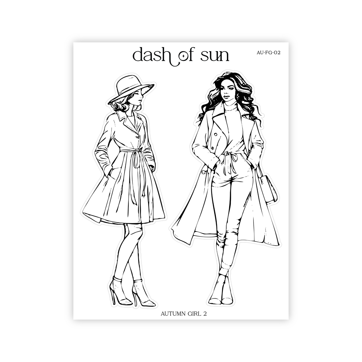 Autumn Girl 2 | Foiled Stickers