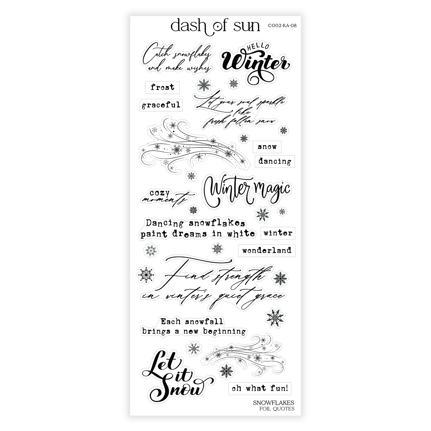 Snowflakes | Foiled Quotes