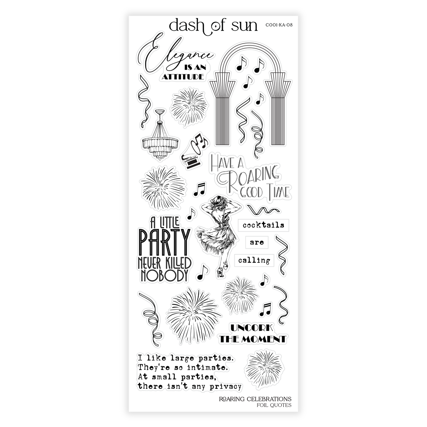 Roaring Celebrations | Foiled Quotes