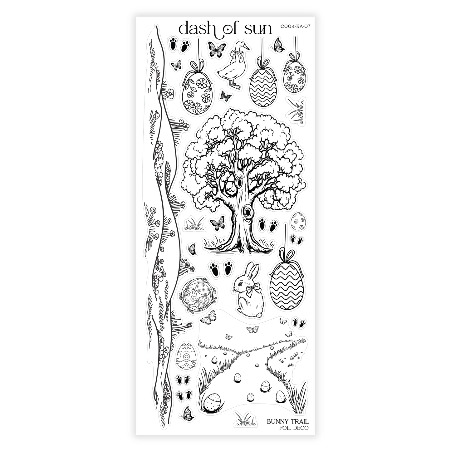 Bunny Trail | Foiled Deco