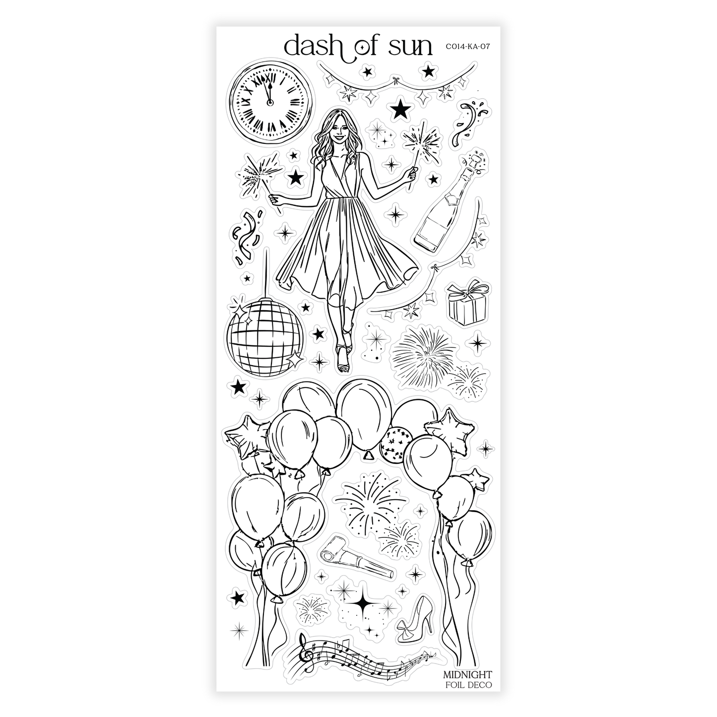 Midnight | Foiled Deco