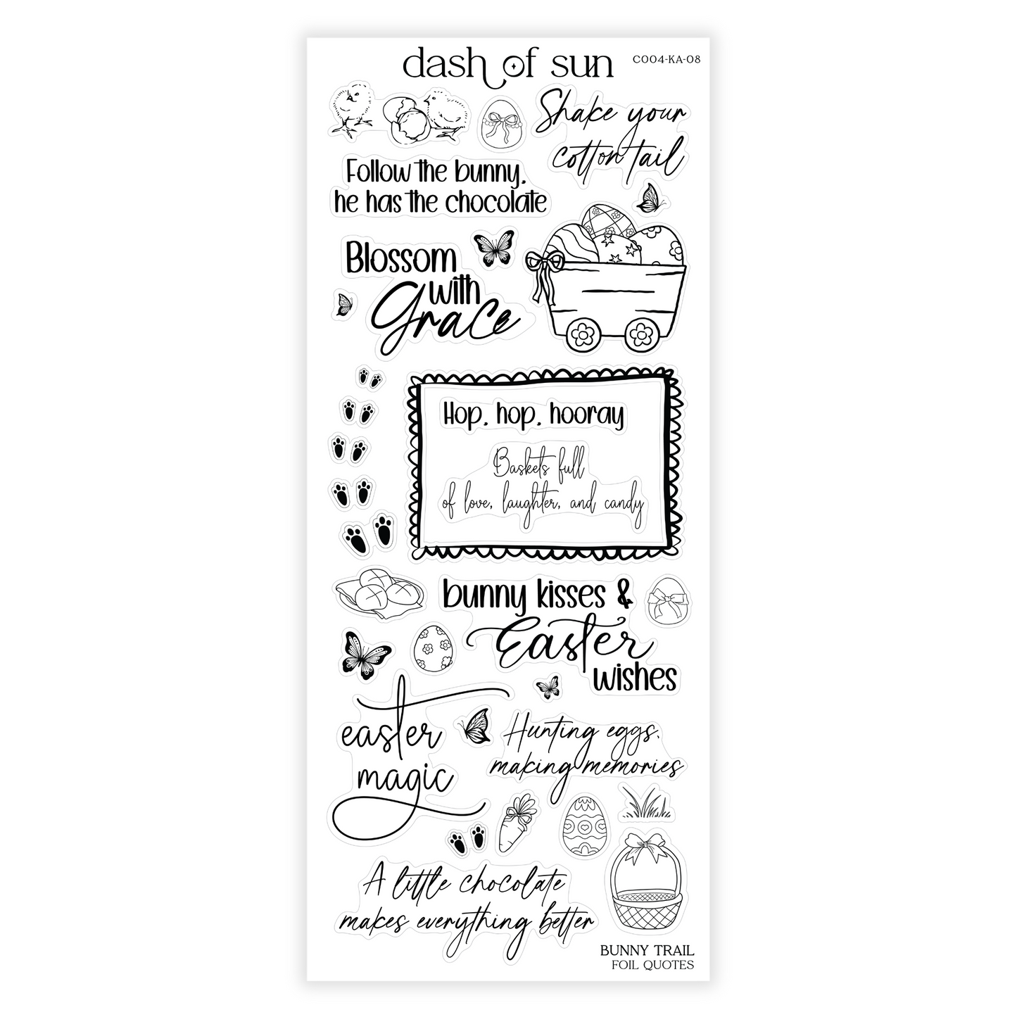 Bunny Trail | Foiled Quotes