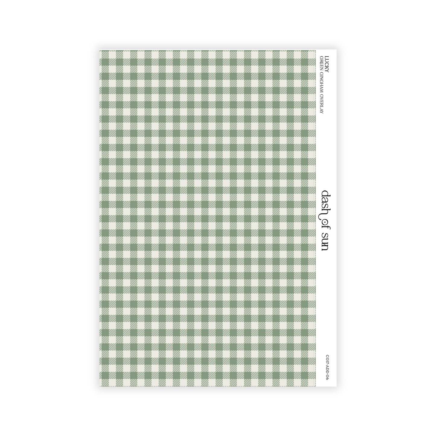 Lucky | Green Gingham Overlay