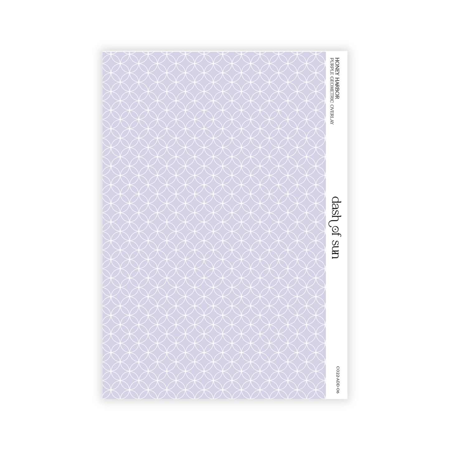 Honey Harbor | Purple Geometric Overlay