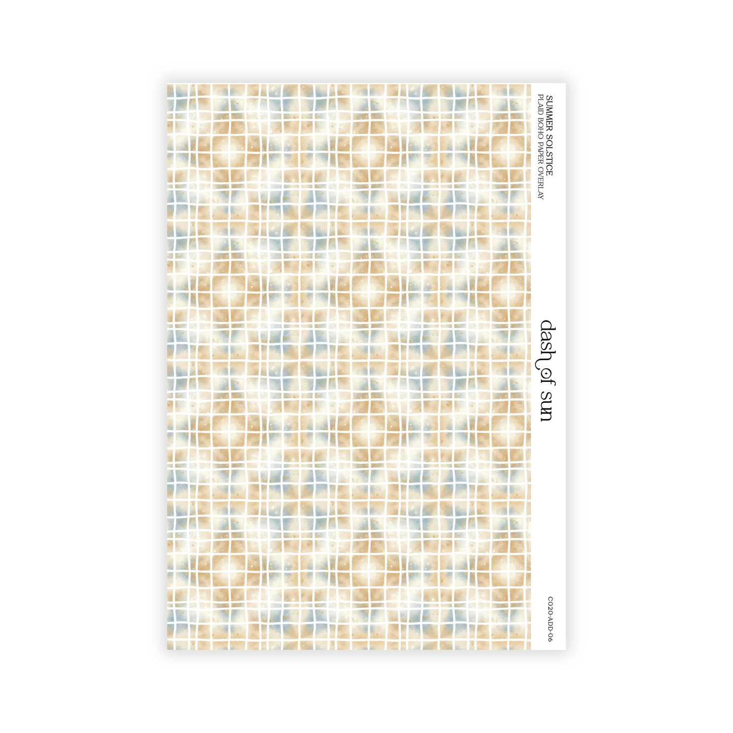 Summer Solstice | Boho Plaid Overlay