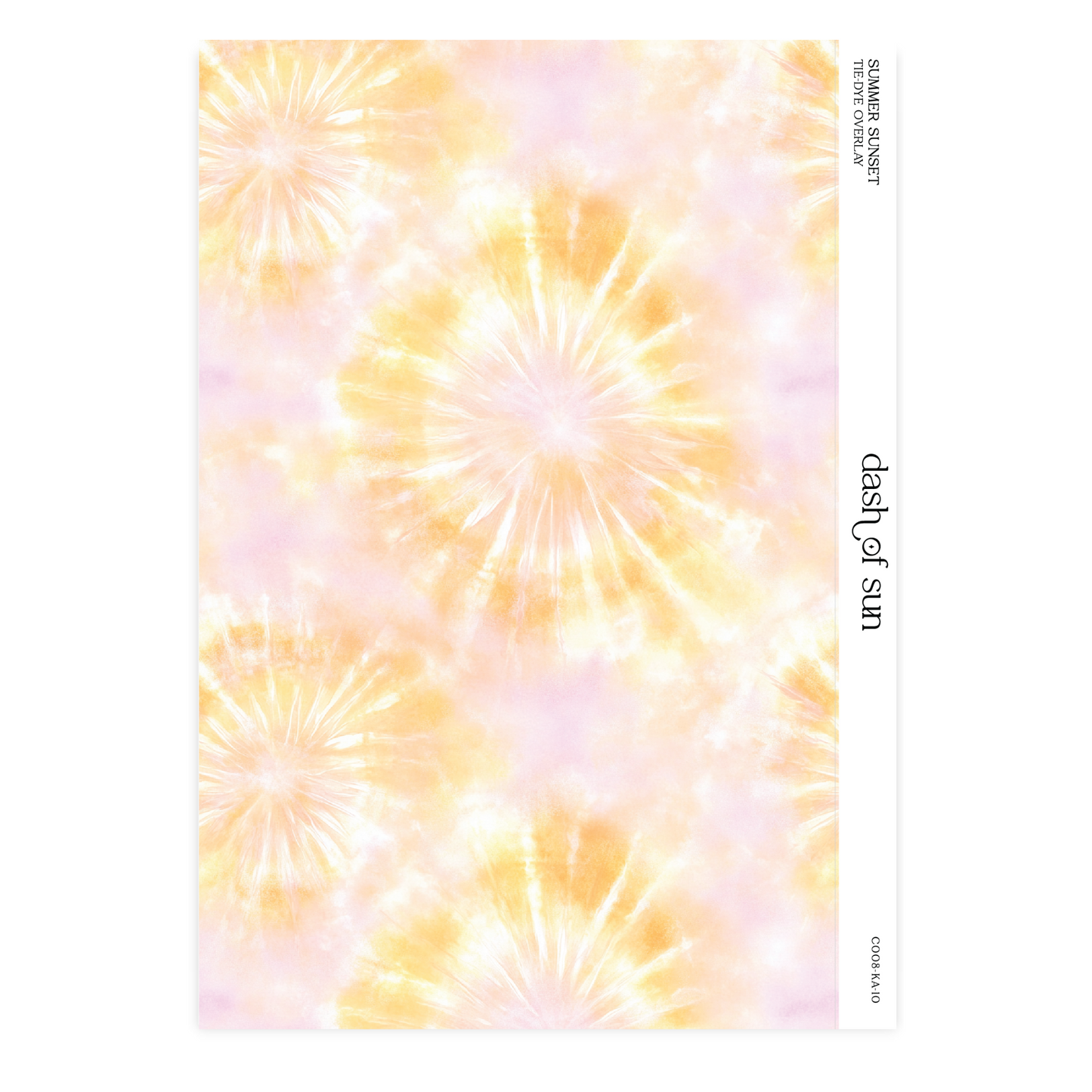 Summer Sunset | Tie-Dye Overlay