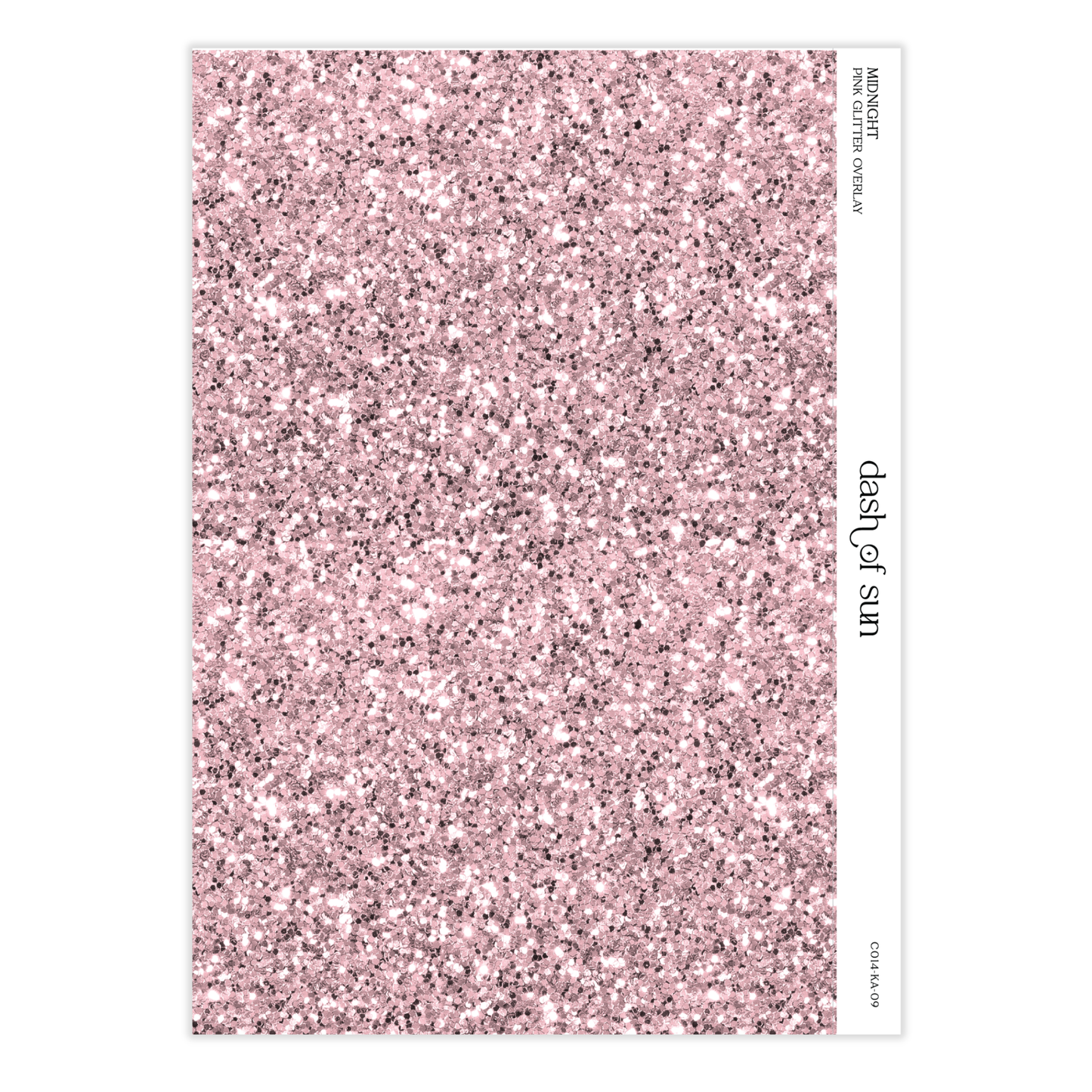 Midnight | Pink Glitter Overlay