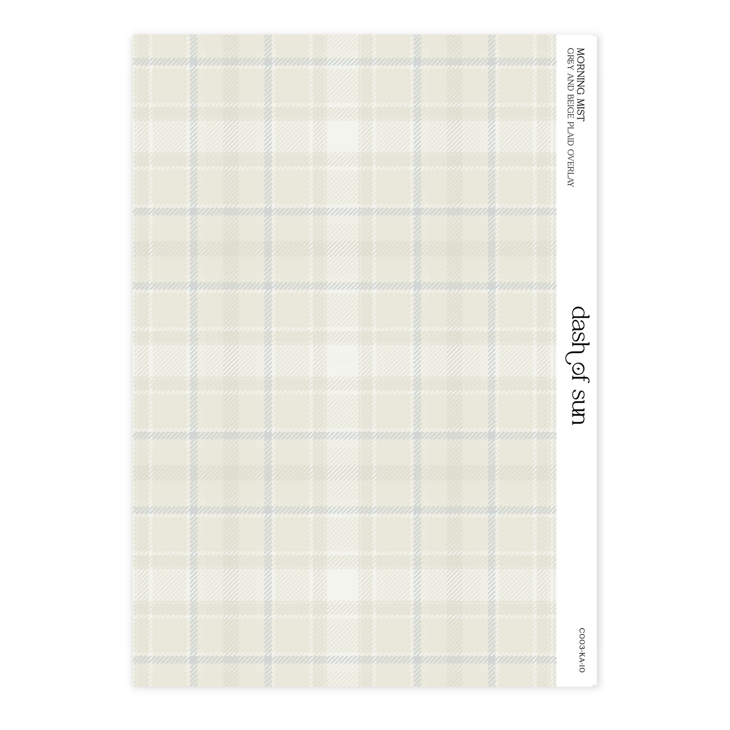 Morning Mist | Grey and Beige Plaid Overlay
