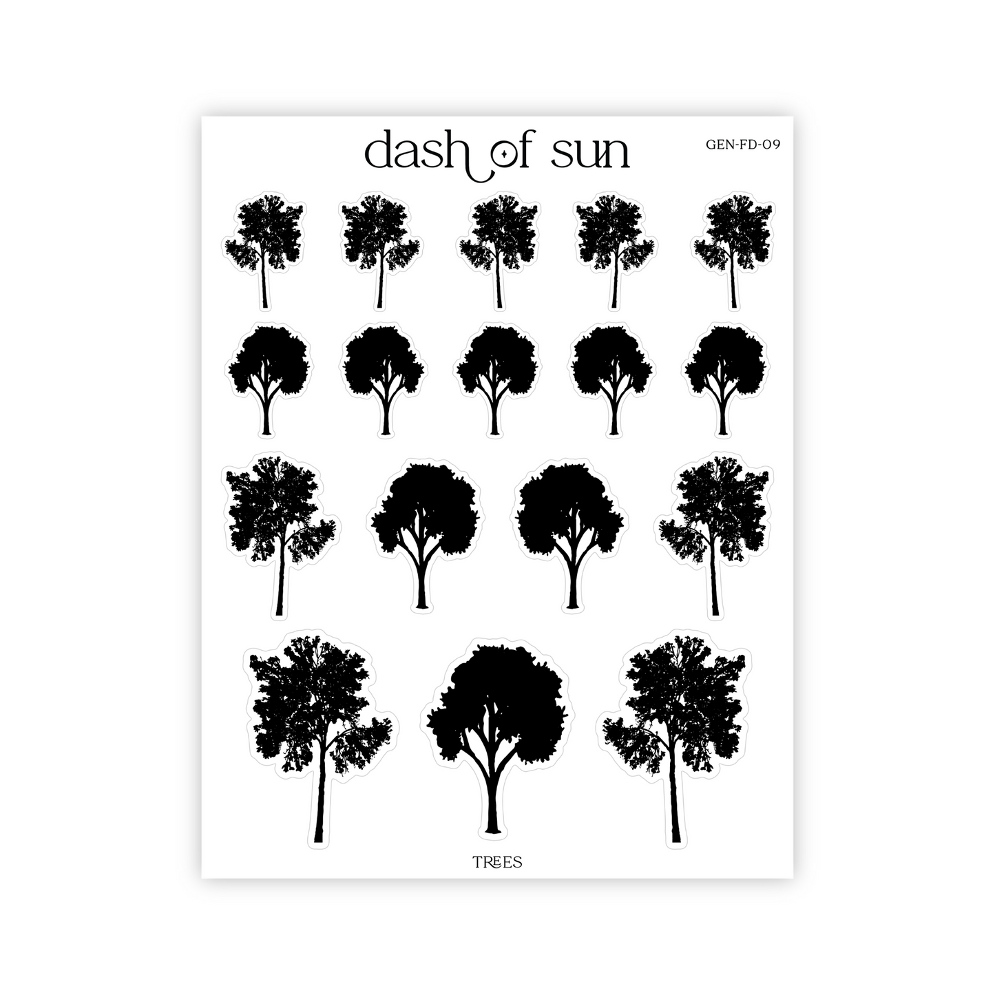 Trees | Foiled Stickers