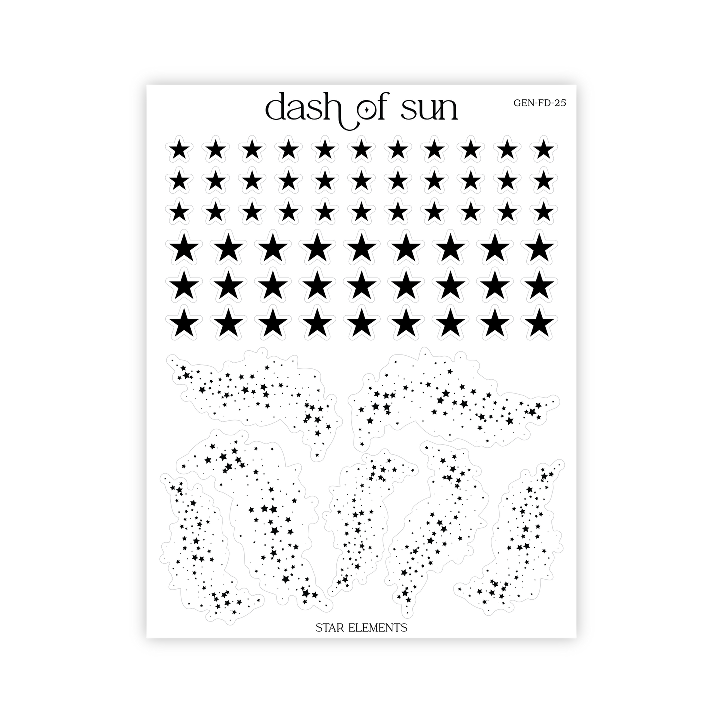 Star Elements | Foiled Stickers