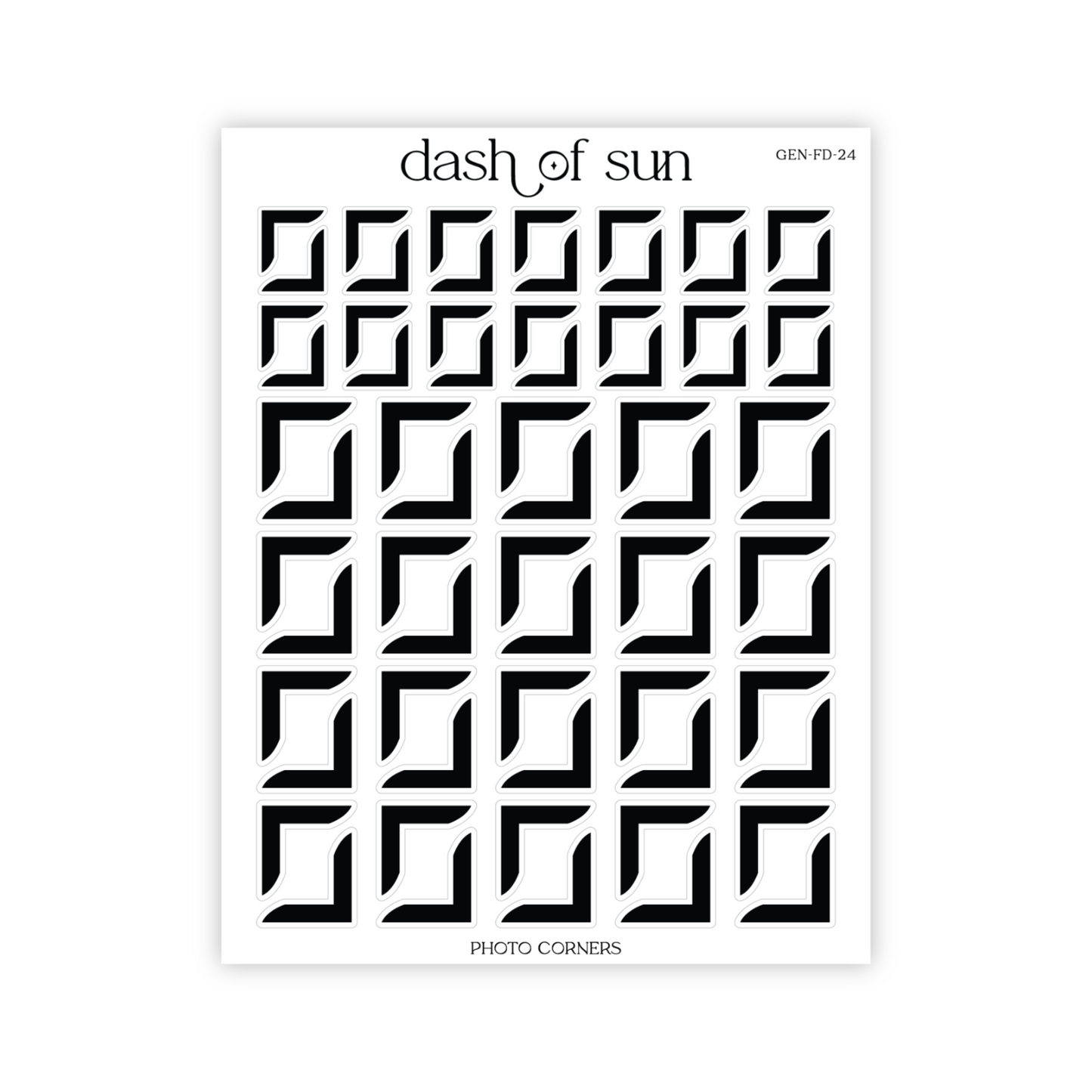 Photo Corners | Foiled Stickers