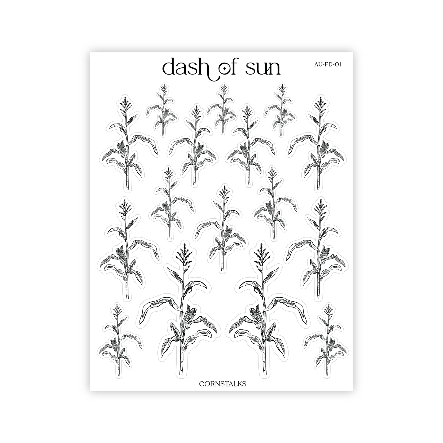 Cornstalks | Foiled Stickers