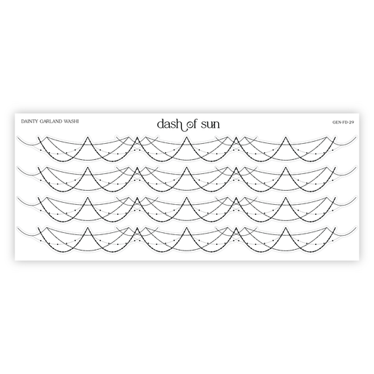 Dainty Garland Washi | Foiled Stickers