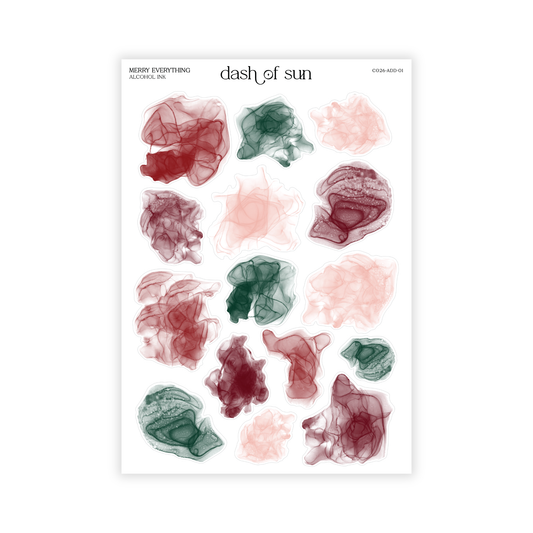 Merry Everything | Alcohol Ink