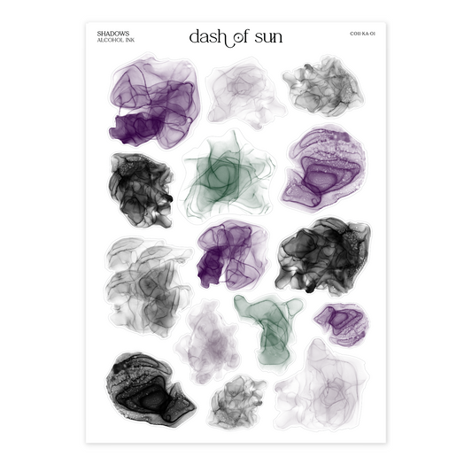 Shadows | Alcohol Ink Swatches