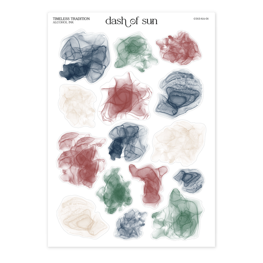 Timeless Tradition | Alcohol Ink Swatches