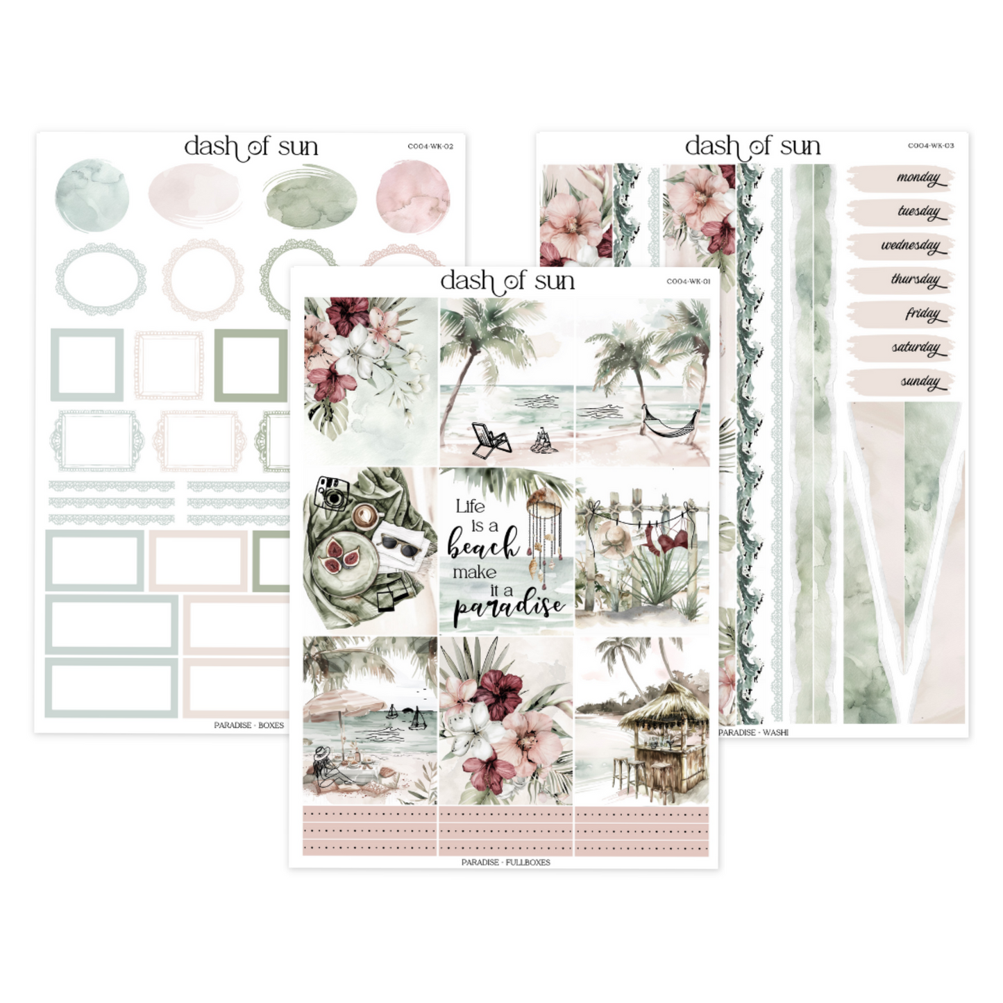 Paradise | Foiled Weekly Kit