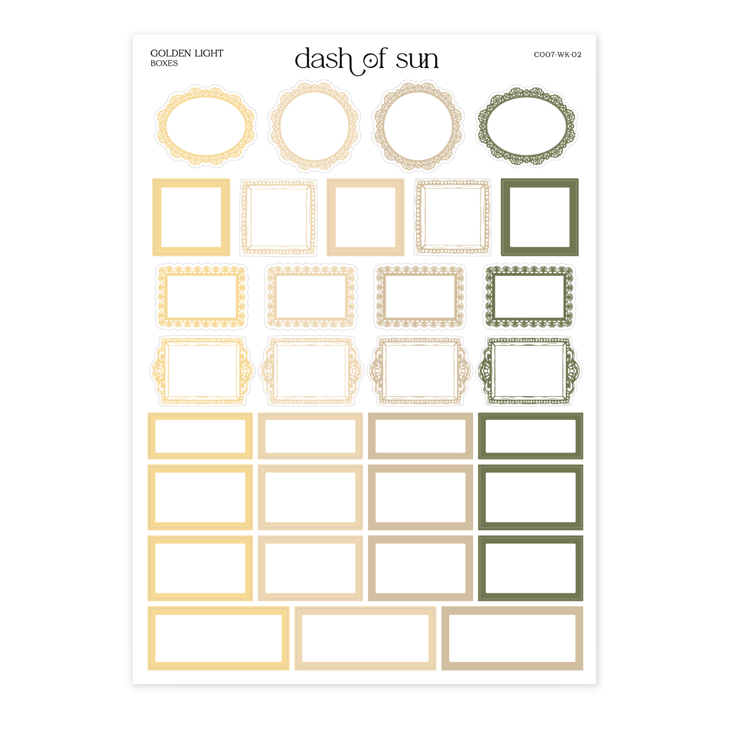 Golden Light | Foiled Weekly Kit