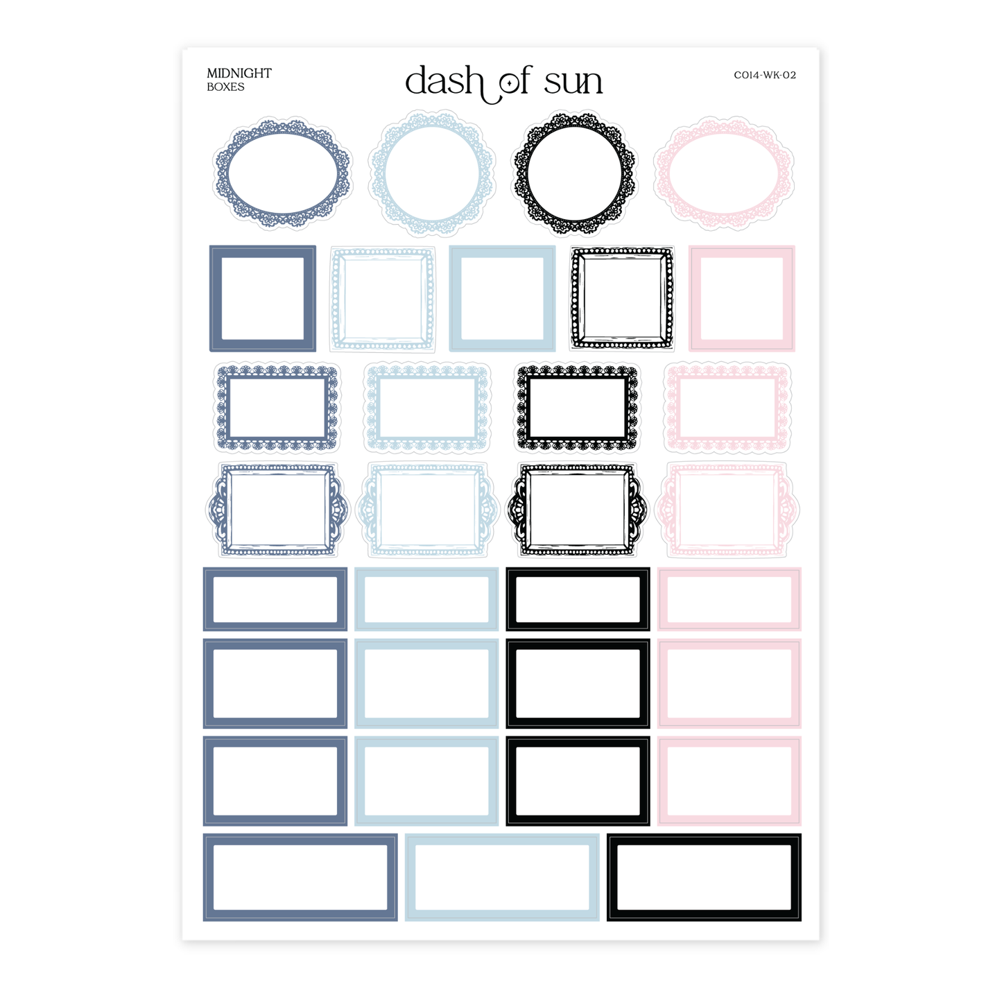 Midnight | Foiled Weekly Kit