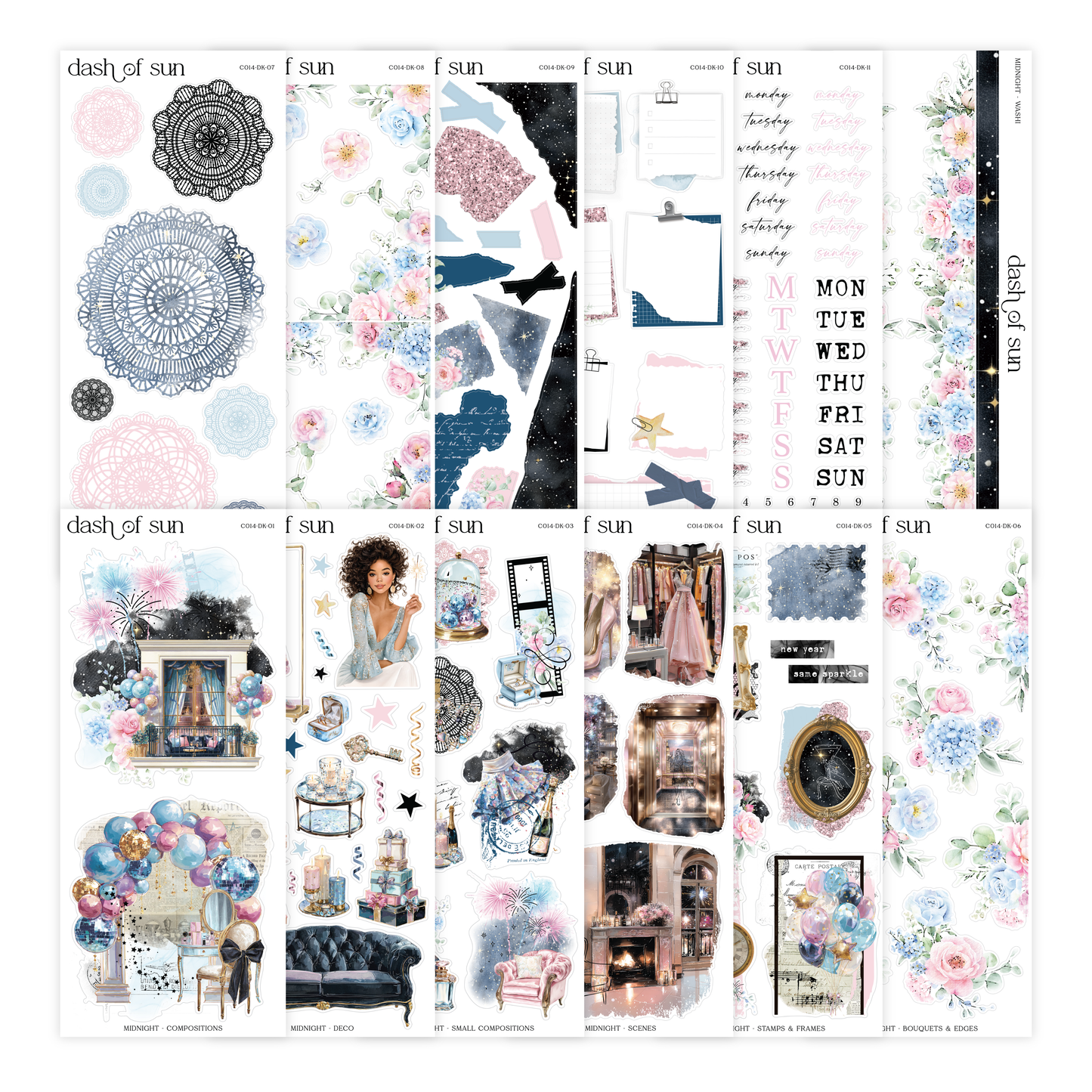 Midnight | Decorative Sticker Kit