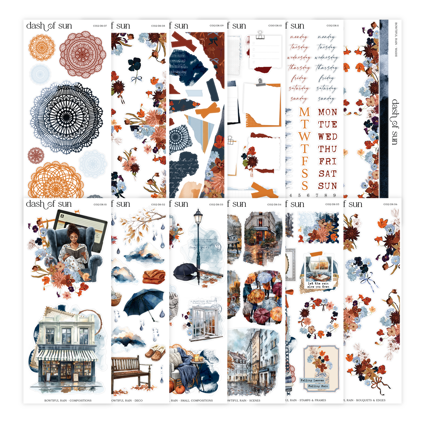 Bowtiful Rain | Decorative Sticker Kit