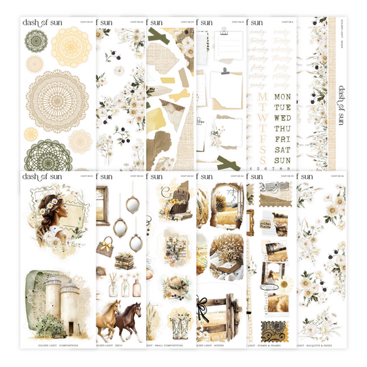 Golden Light | Decorative Sticker Kit