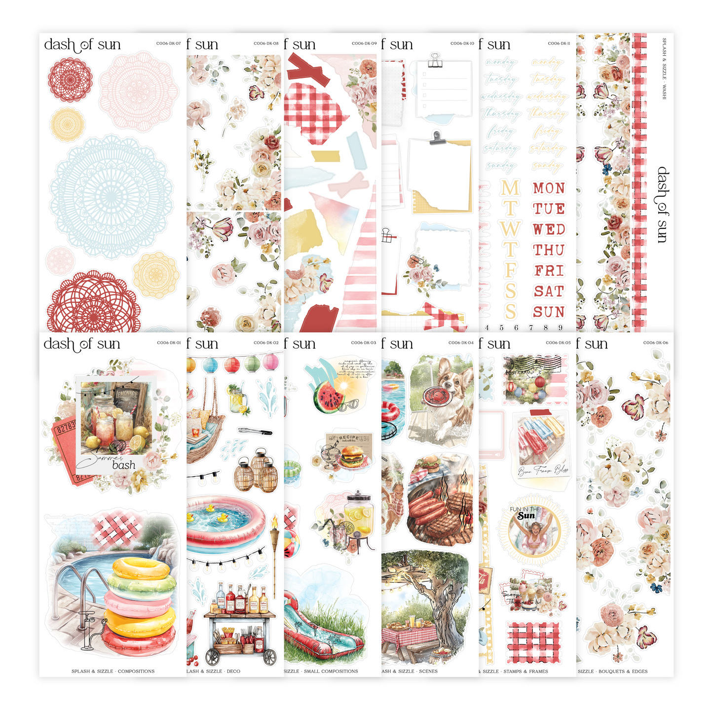 Splash & Sizzle | Decorative Sticker Kit