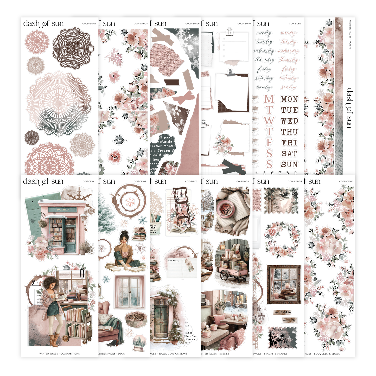 Winter Pages | Decorative Sticker Kit