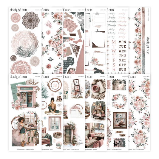 Winter Pages | Decorative Sticker Kit