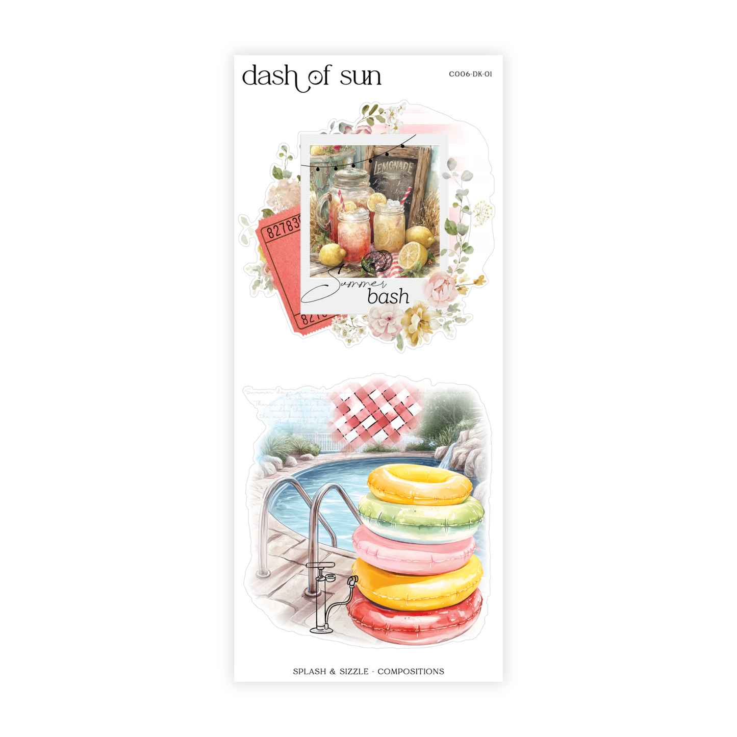 Splash & Sizzle | Decorative Sticker Kit