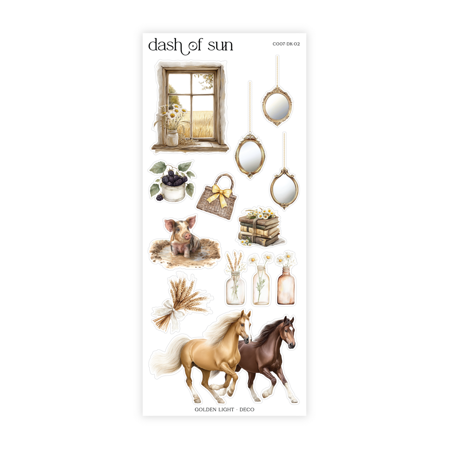 Golden Light | Decorative Sticker Kit