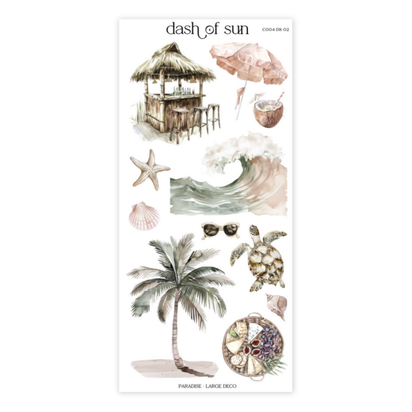 Paradise | Decorative Sticker Kit