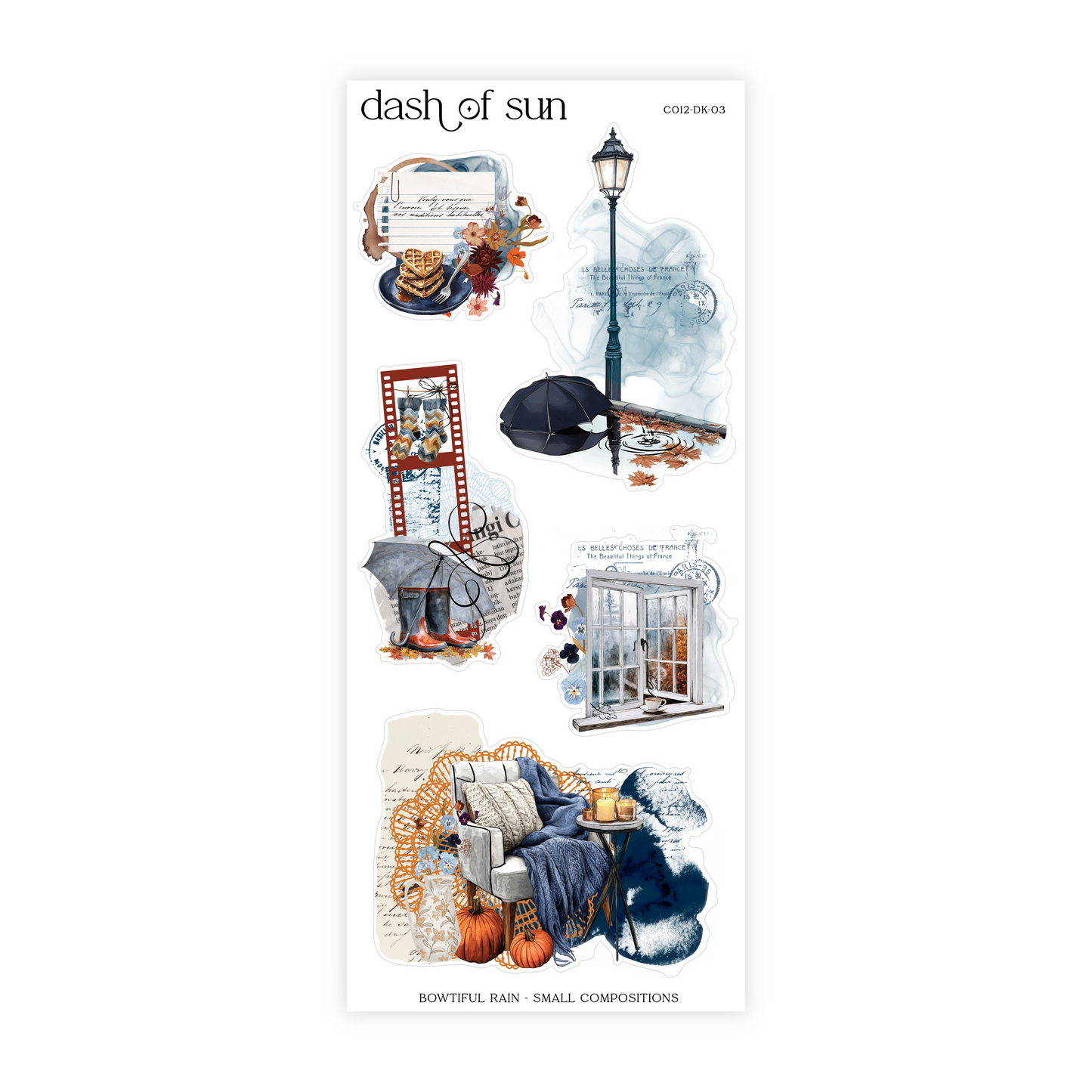 Bowtiful Rain | Decorative Sticker Kit