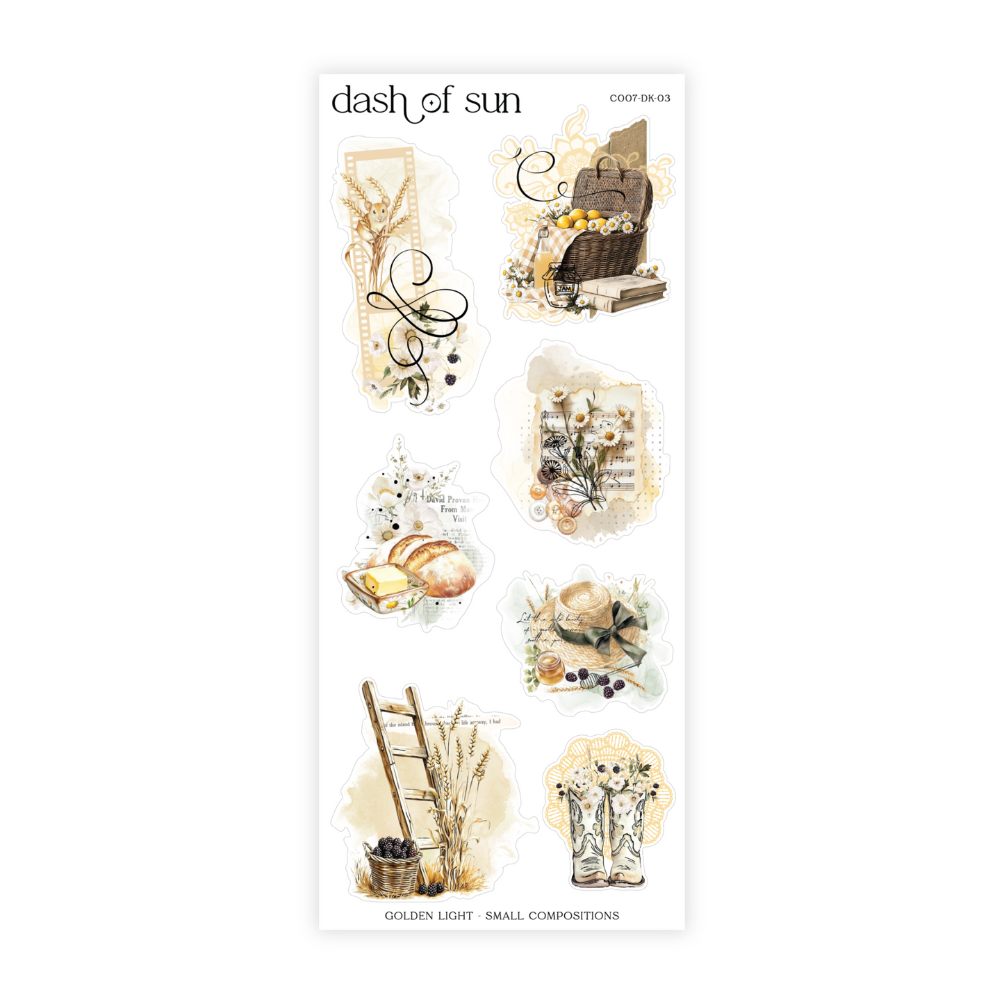 Golden Light | Decorative Sticker Kit