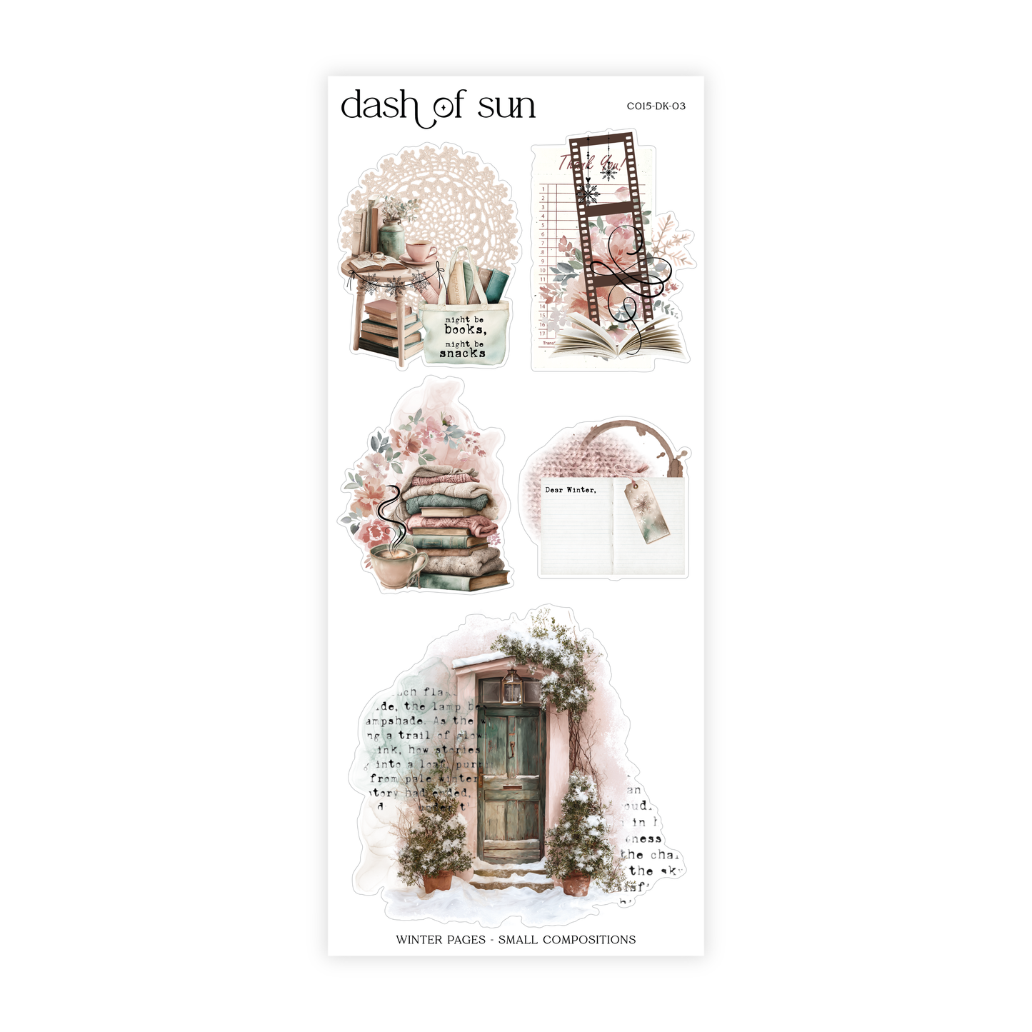 Winter Pages | Decorative Sticker Kit