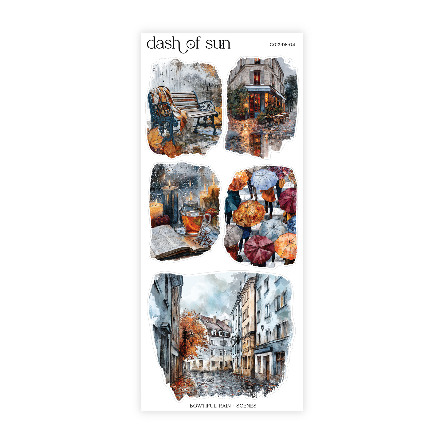 Bowtiful Rain | Decorative Sticker Kit