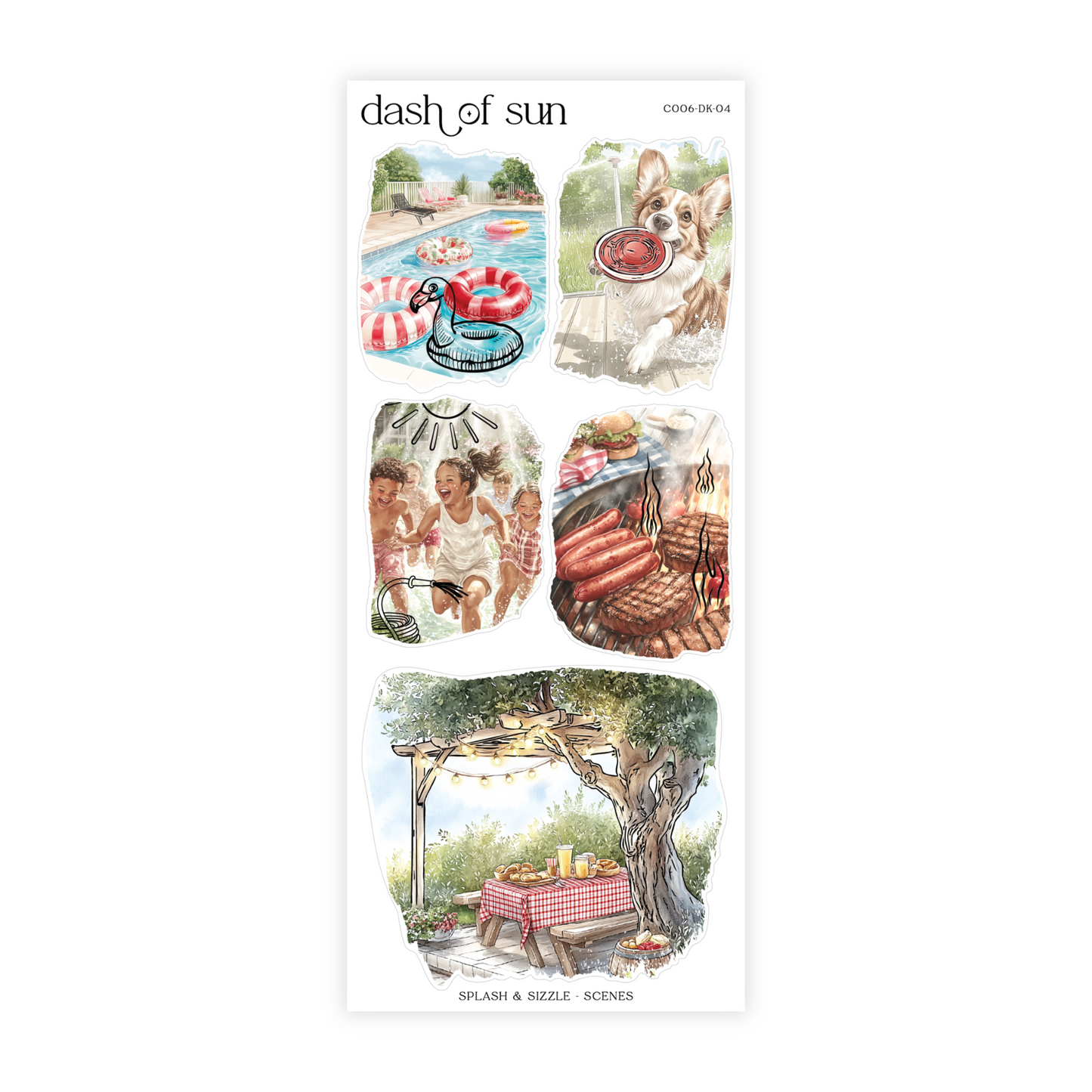 Splash & Sizzle | Decorative Sticker Kit