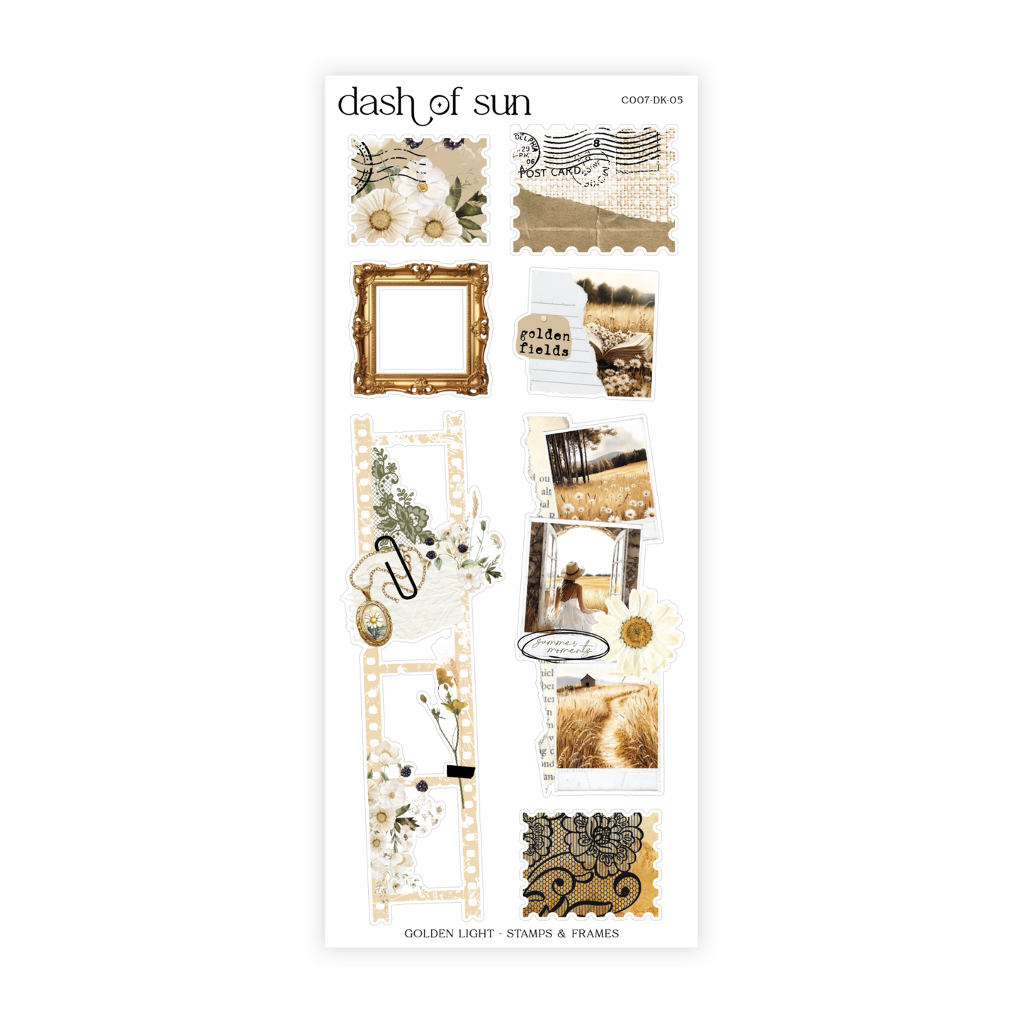 Golden Light | Decorative Sticker Kit