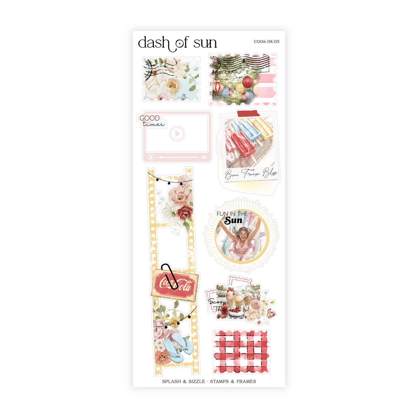 Splash & Sizzle | Decorative Sticker Kit