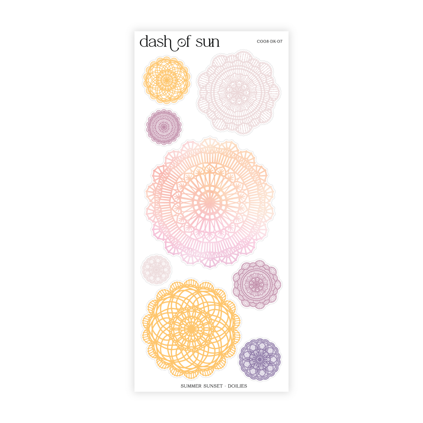 Summer Sunset | Decorative Sticker Kit