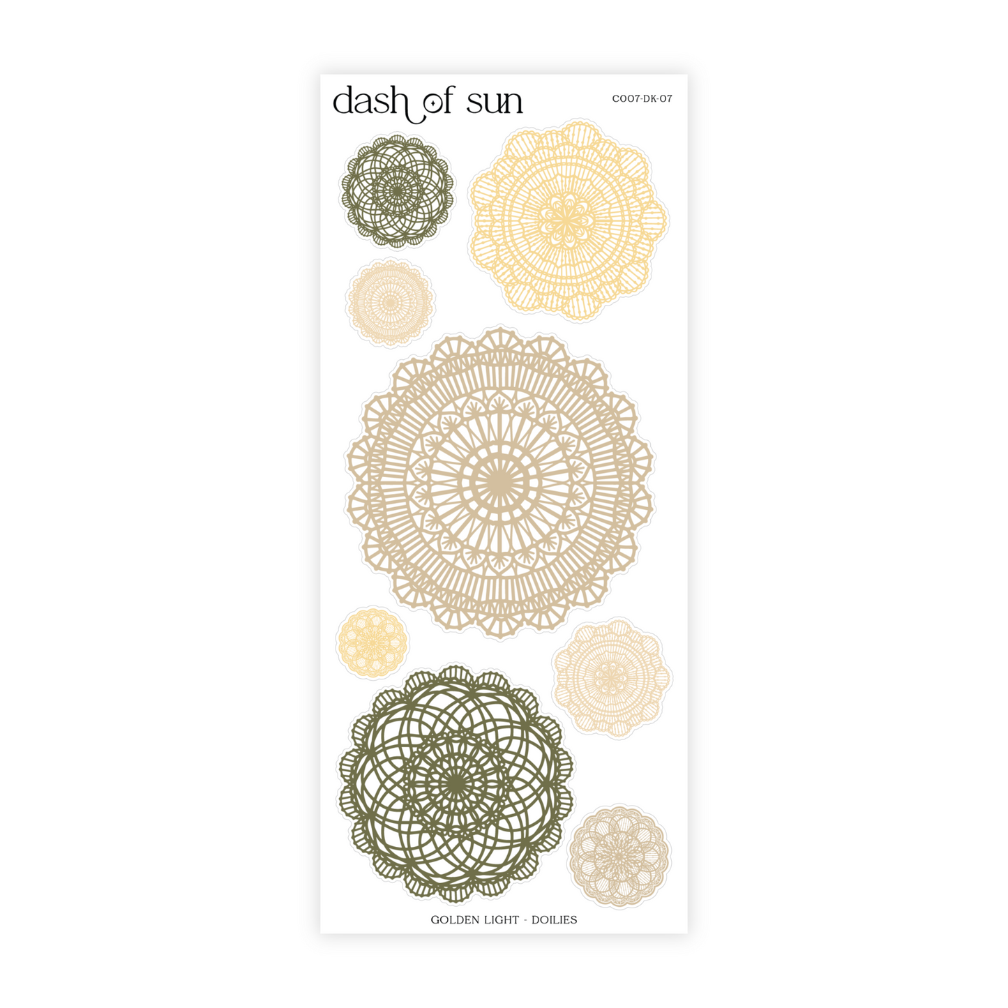 Golden Light | Decorative Sticker Kit