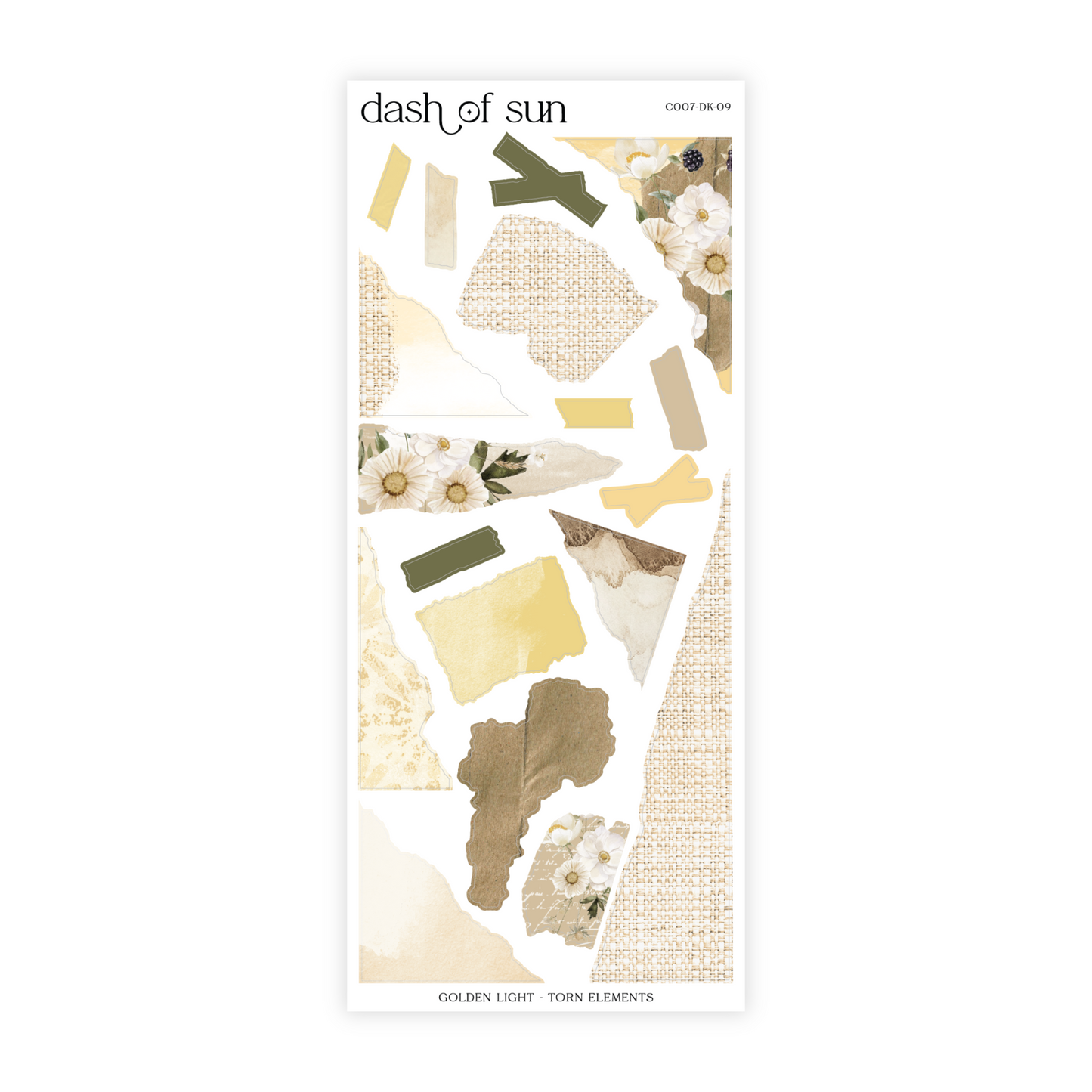 Golden Light | Decorative Sticker Kit