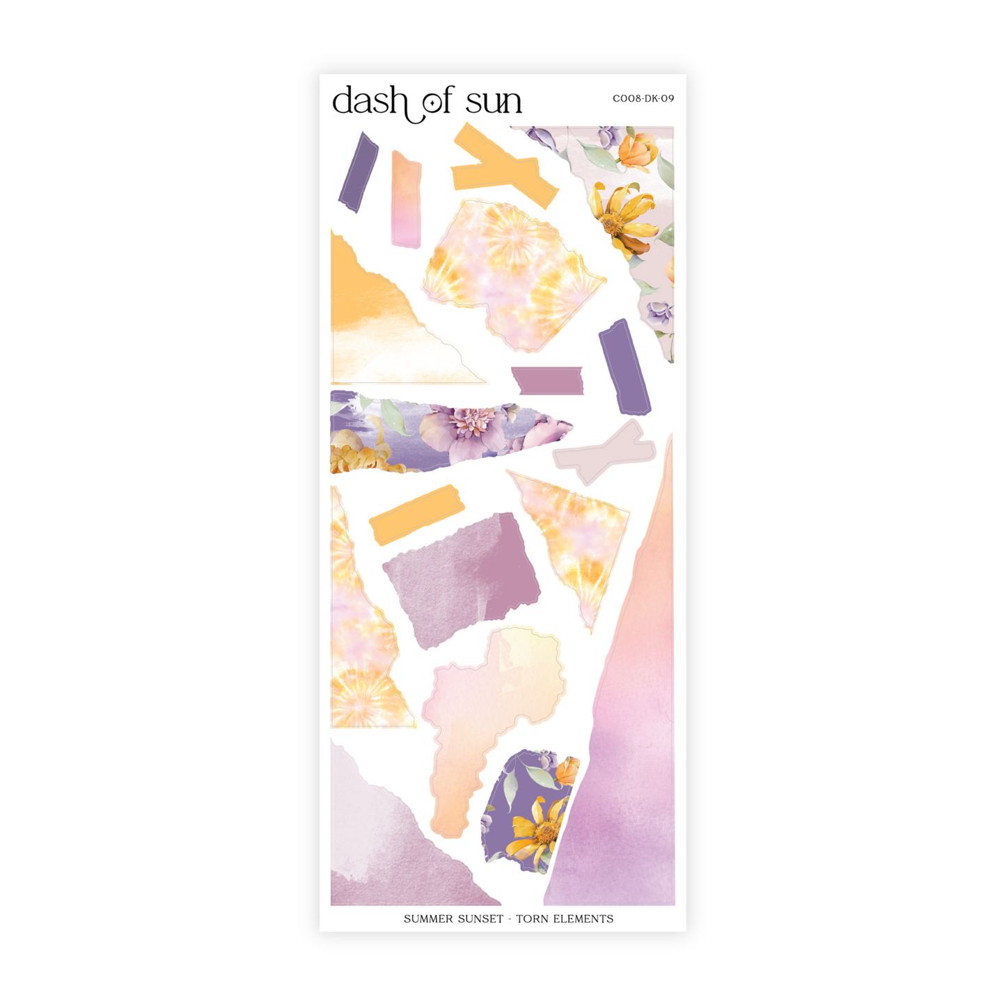 Summer Sunset | Decorative Sticker Kit