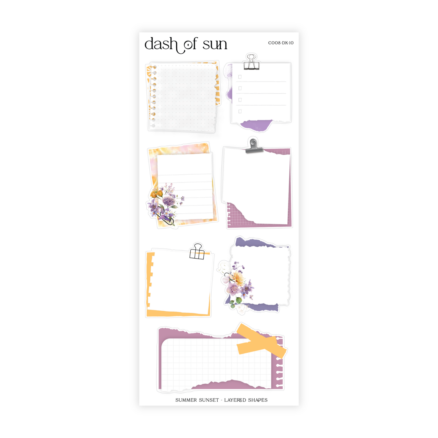 Summer Sunset | Decorative Sticker Kit