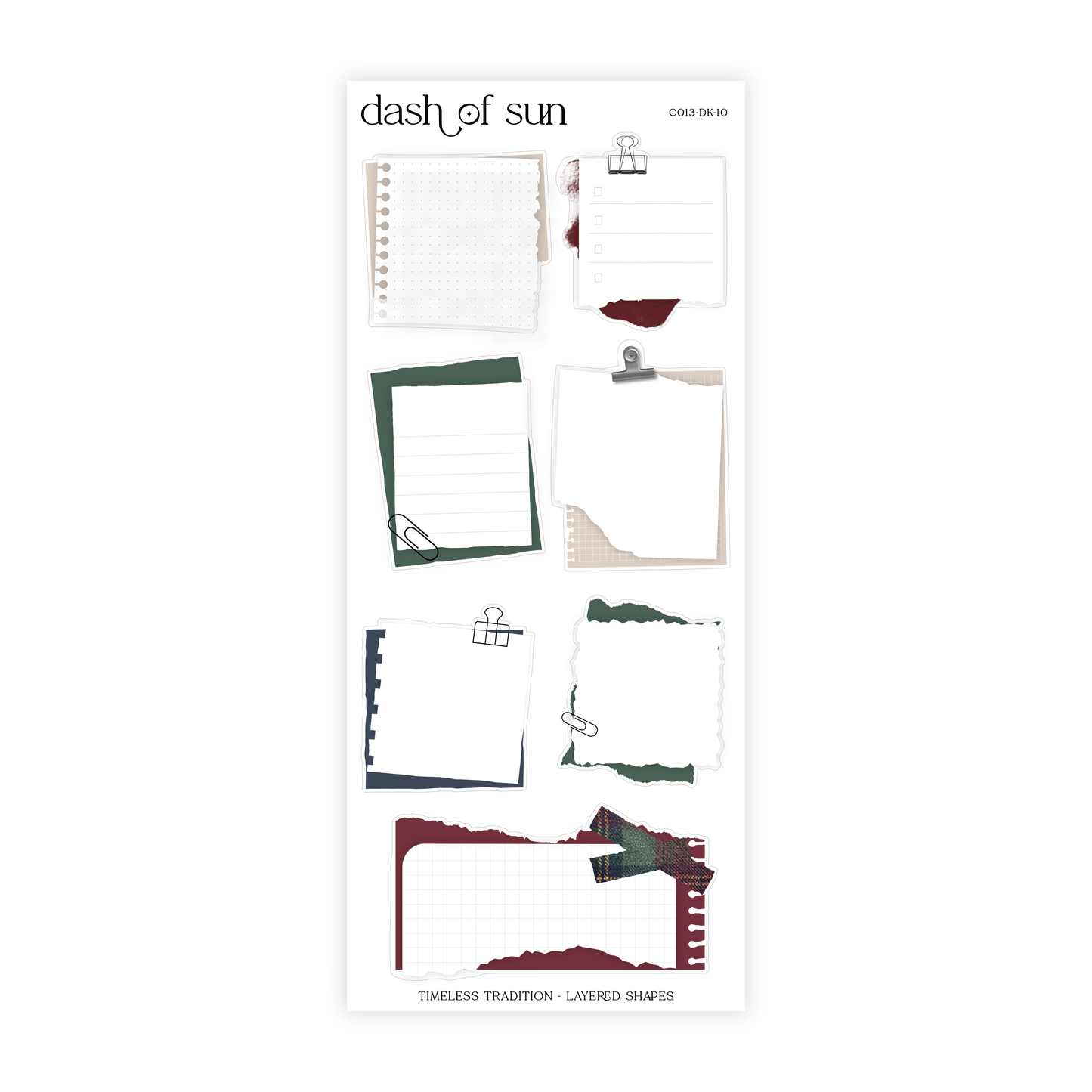 Timeless Tradition | Decorative Sticker Kit